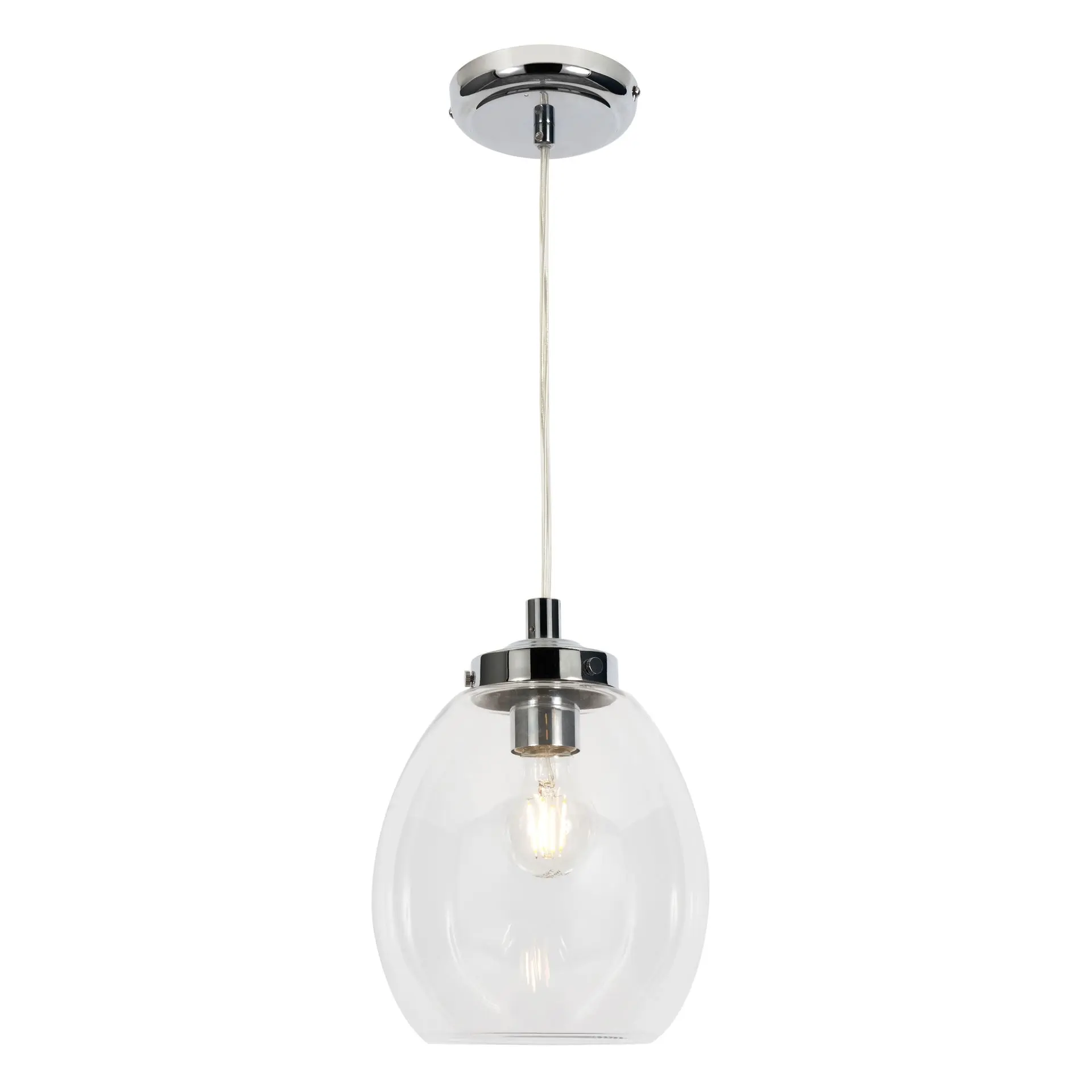 Chrome Ceiling Fitting Pendant/Semi Flush